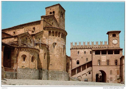 Colleggiata e Palazzo del Comune - Castell`Arquato - Piacenza - Emilia-Romagna - 68405 - Italia - Italy - unused - JH Postcards