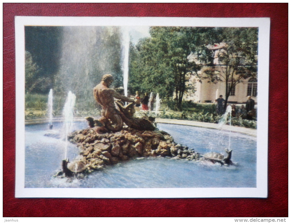 Hothouse fountain - Petrodvorets  - 1961 - Russia USSR - unused - JH Postcards