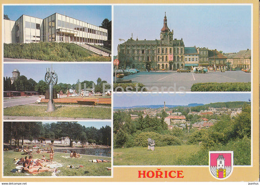 Horice - sport hall - revolution square - general view - 2000 - Czech Republic - used - JH Postcards