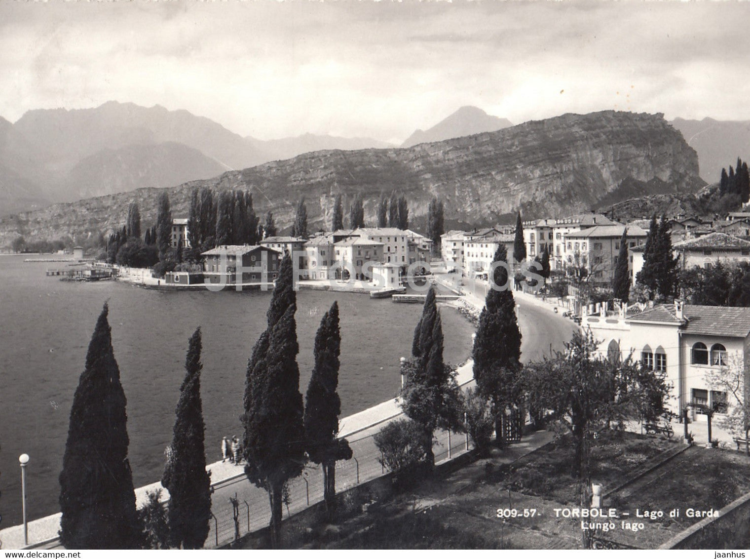 Torbole - Lago di Garda - Lungo Lago - old postcard - 1956 - Italy - used - JH Postcards