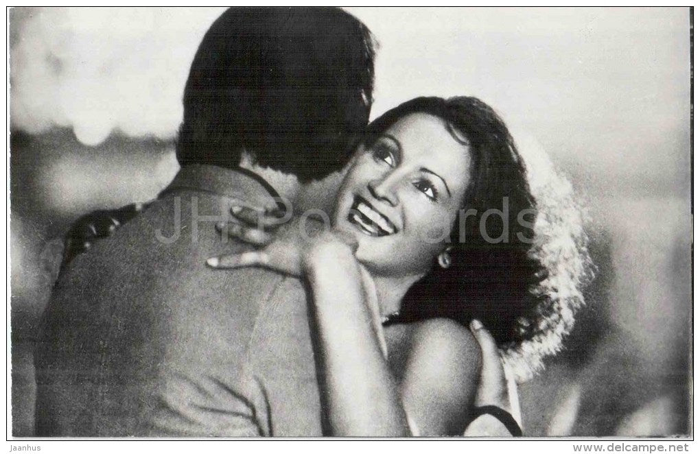 Sofia Rotaru - 1 - movie - Soul - guitar - Soviet Ukrainian Pop Singer - 1984 - Russia USSR - unused - JH Postcards