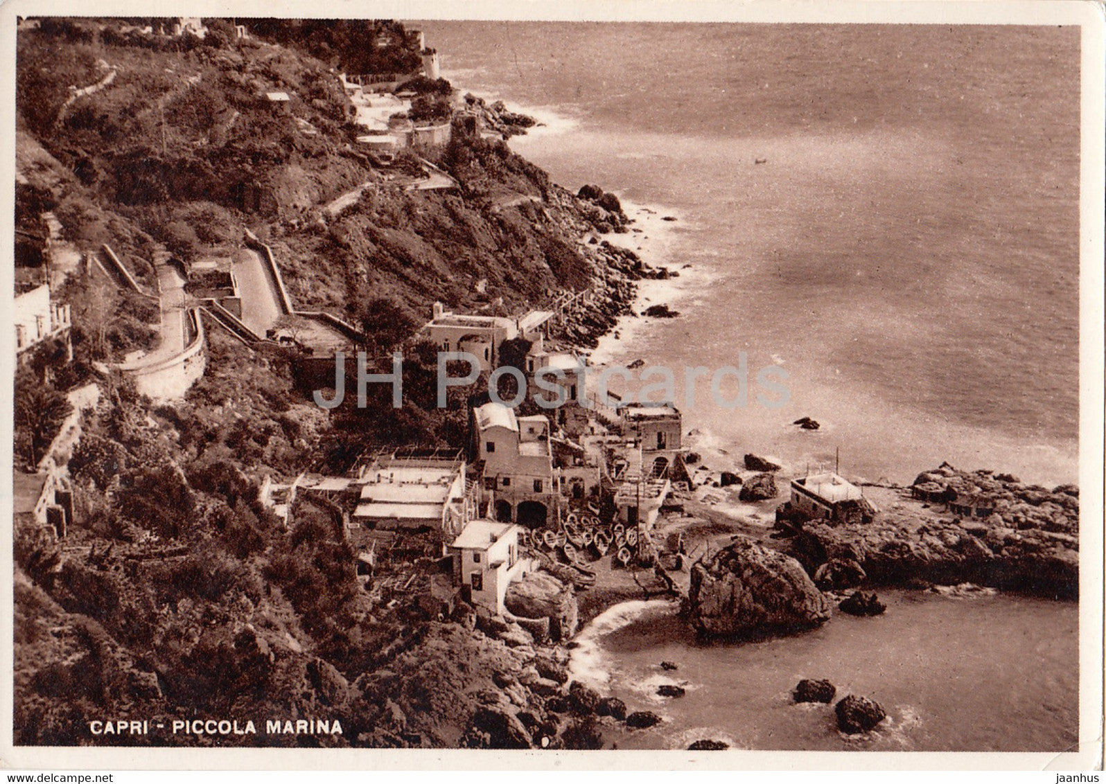 Capri - Piccola Marina - The Small Port - Italy - used - JH Postcards