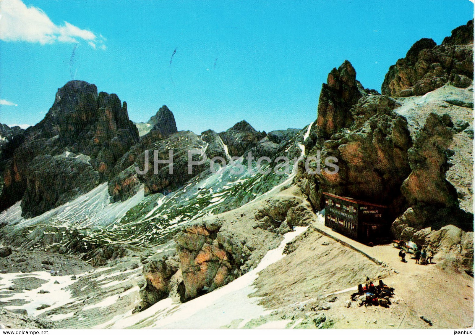 Dolomiti del Catinaccio - Rifugio Passo Principe - Torri del Vaiolet - 1980 - Italy - used - JH Postcards