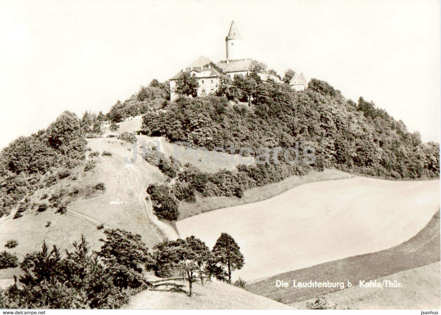 Die Leuchtenburg b Kahla - Thur - old postcard - Germany DDR - unused - JH Postcards