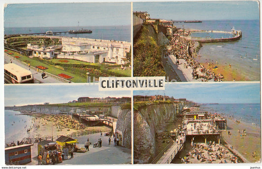 Cliftonville - Winter Gardens - Palm Bay - Walpole Bay - Lido Bathing Pool - Multiview - United Kingdom - England - used - JH Postcards