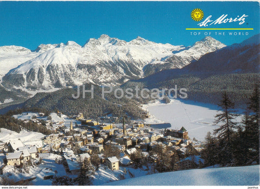 St Moritz - Top of the World - Piz Languard - Piz Albris - Switzerland - unused - JH Postcards