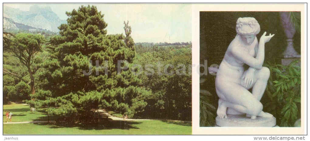 Upper park - Venus sculpture - Alupka Palace Museum - Crimea - Krym - 1980 - Ukraine USSR - unused - JH Postcards