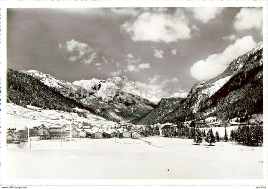 Dolomiti di Fassa - Pozza - Albergo Trento - Sassolungo - Col Rodella - old postcard - Italy - unused - JH Postcards
