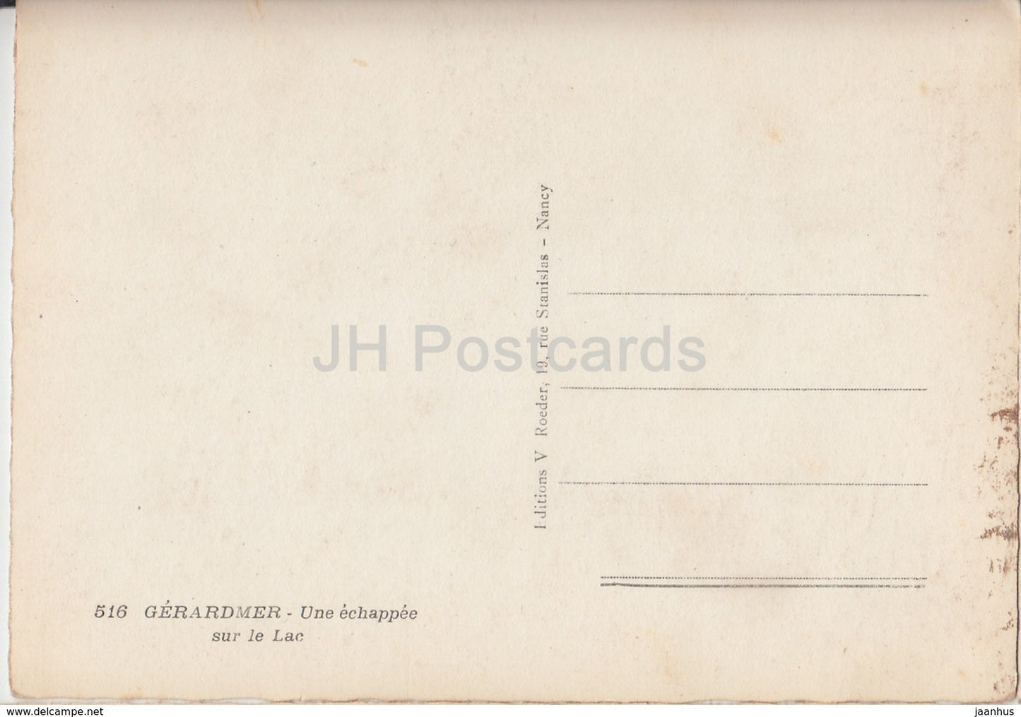Gerardmer - Un echappée sur le Lac - See - 516 - Frankreich - unbenutzt