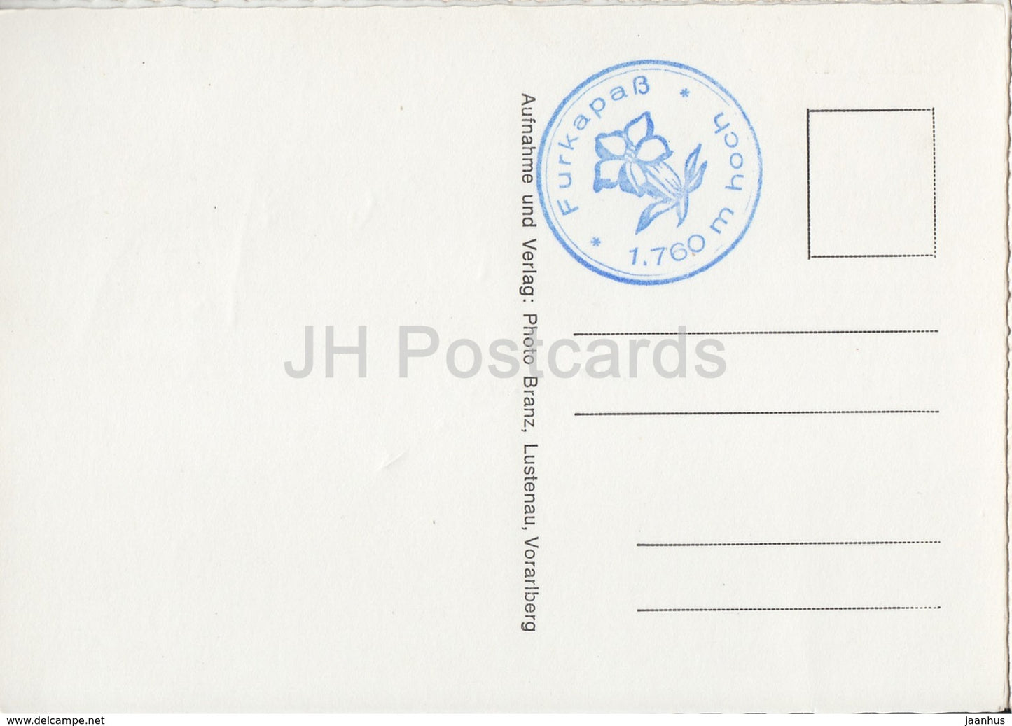 Passhohe Furka 1761 m - Seraspitze - bus - cars - 3368 - Austria - unused