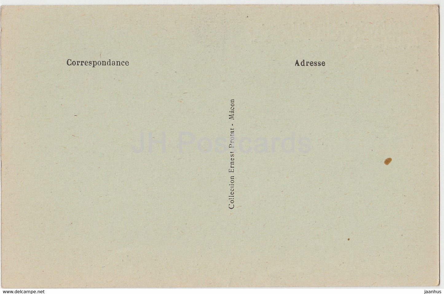 Saint Point - Le Chateau de Lamartine - sa chambre a coucher - castle - old postcard - France - unused