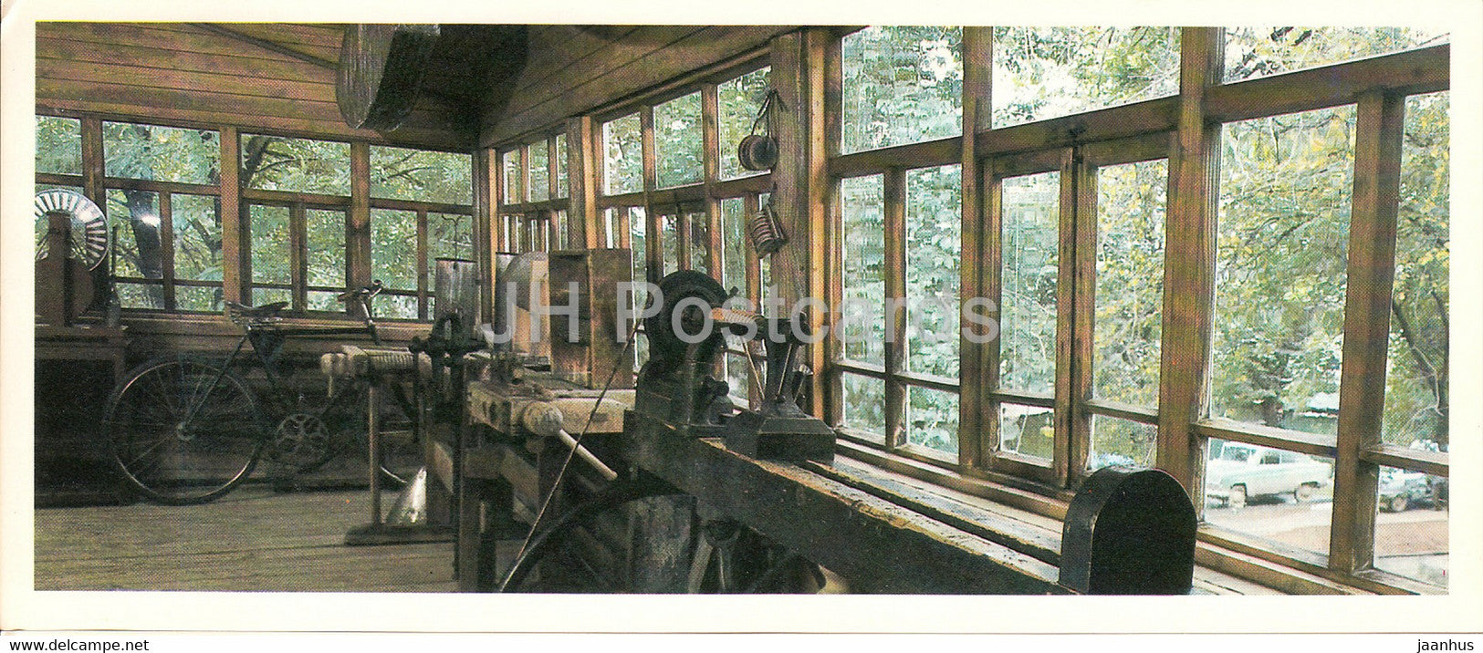 Tsiolkovsky House - bicycle Veranda Workshop - State Museum of the History of Cosmonautics - 1984 - Russia USSR - unused - JH Postcards