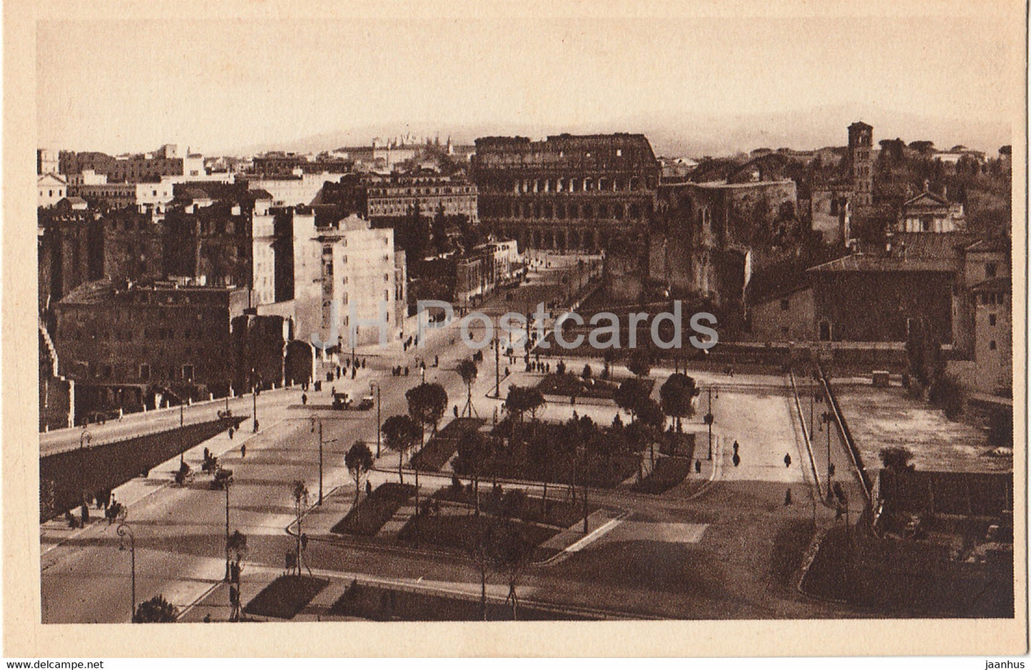 Roma - Rome - Via dell'Impero - old postcard - Italy - unused - JH Postcards