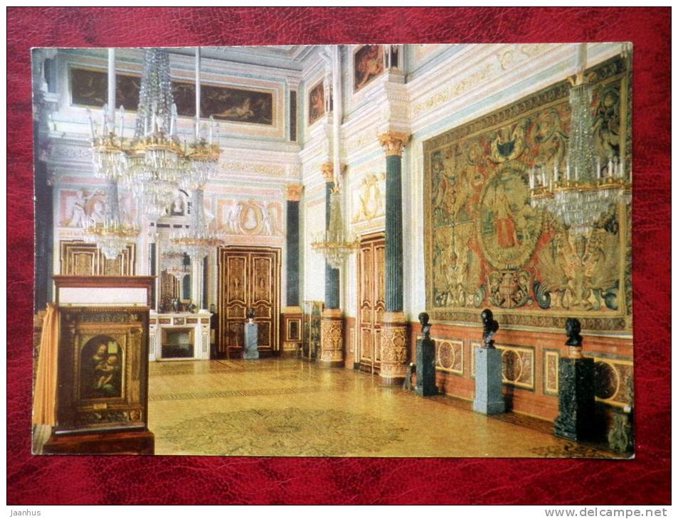 Leningrad - St. Petersburg - old Hermitage. A Hall - 1968 - Russia - USSR - unused - JH Postcards