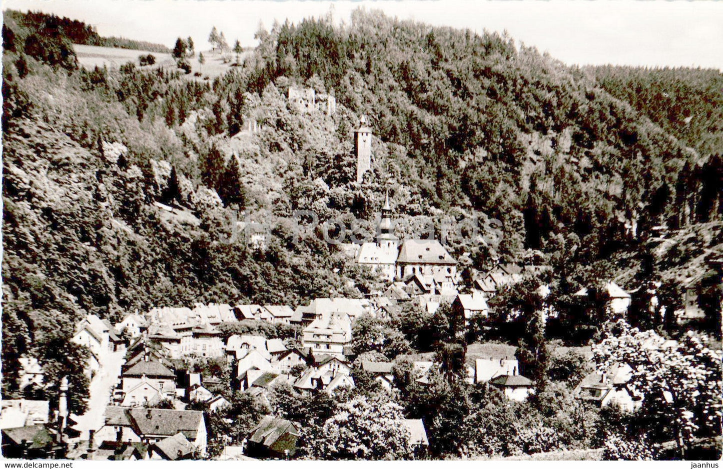 Bad Berneck im Fichtelgebirge - old postcard - Germany - unused - JH Postcards