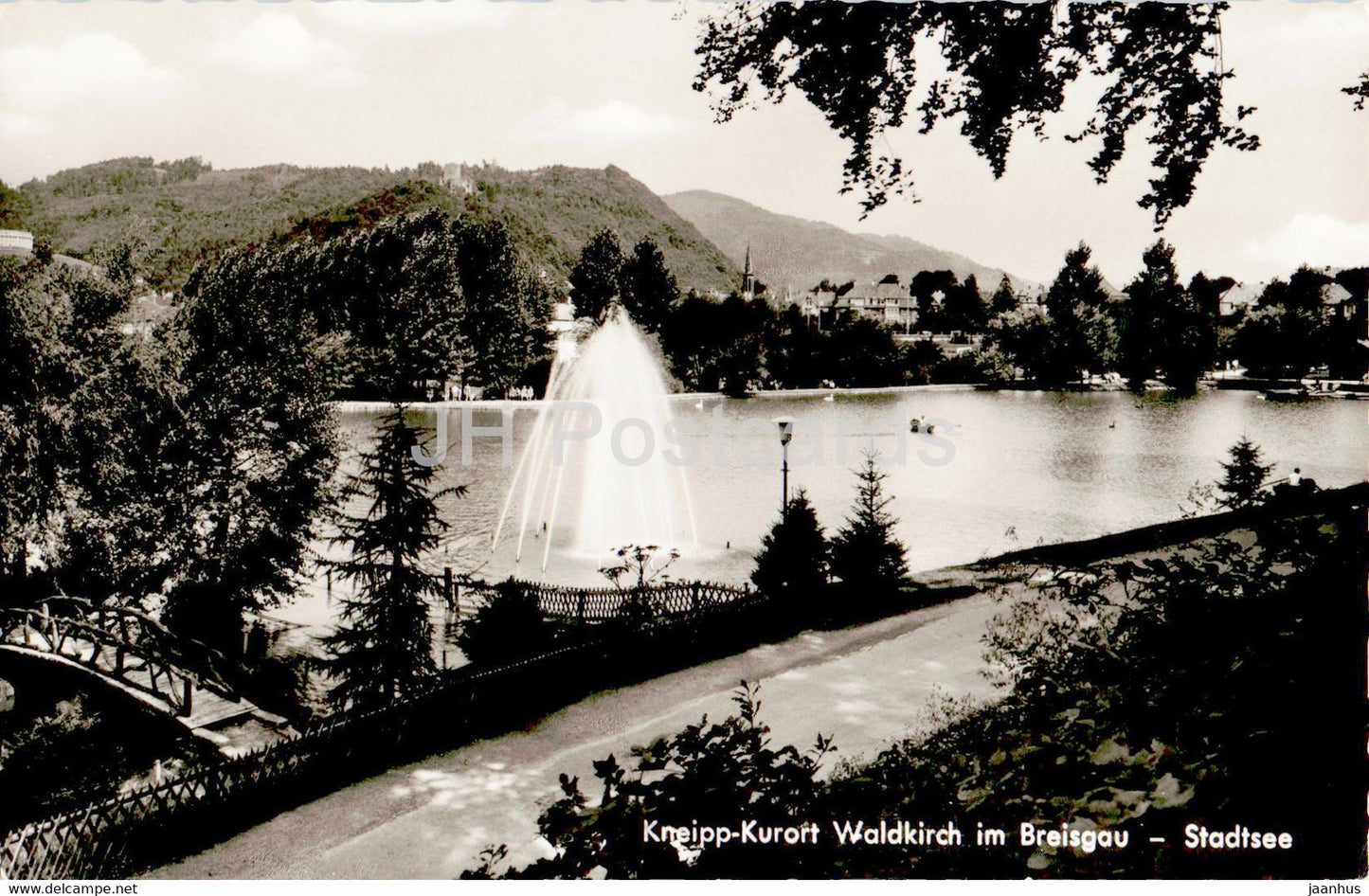 Kneipp Kurort - Waldkirch im Breisgau - Stadtsee - old postcard - Germany - used - JH Postcards