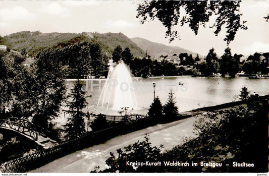 Kneipp Kurort - Waldkirch im Breisgau - Stadtsee - old postcard - Germany - used - JH Postcards