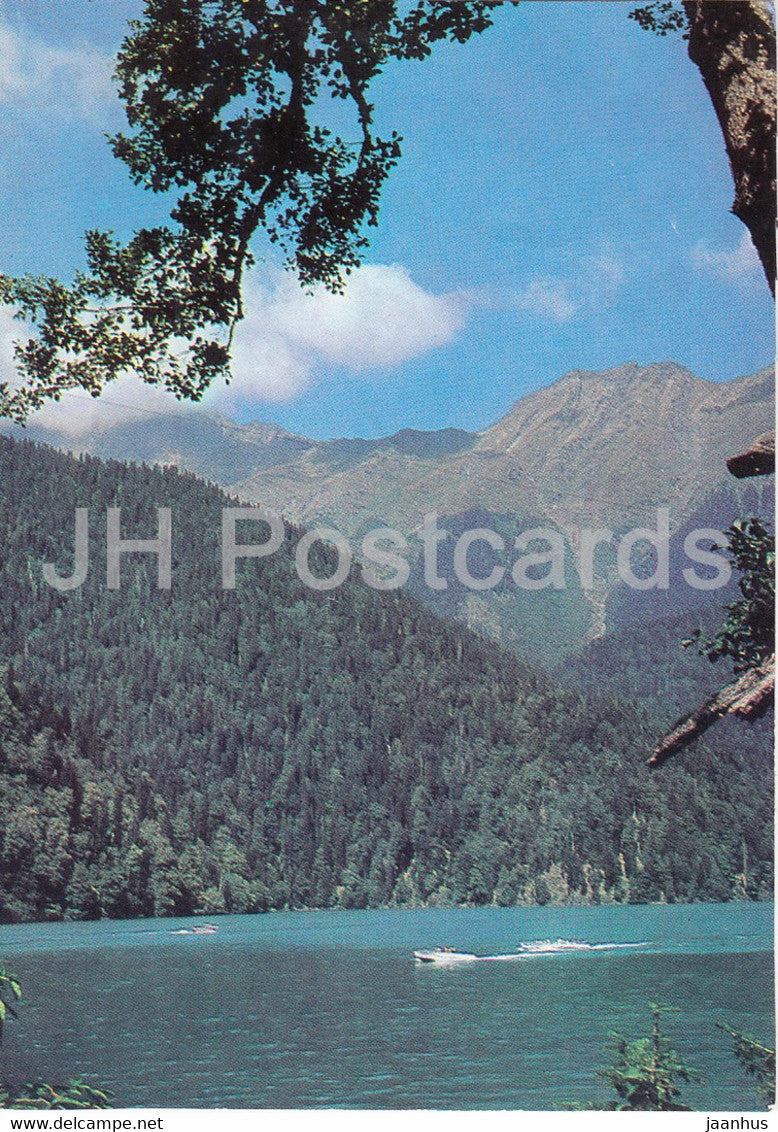 Lake Ritsa - The Caucasus - Abkhazia - Intourist - Georgia USSR - unused - JH Postcards