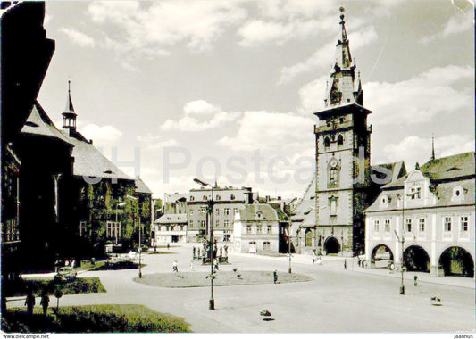Chomutov - namesti 1 Maje - May 1st square - 1967 - Czech Repubic - Czechoslovakia - used - JH Postcards