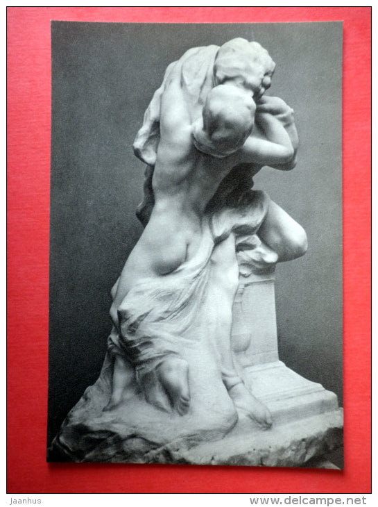Romeo and Juliet , 1905 - sculpture by August Rodin - french art - unused - JH Postcards