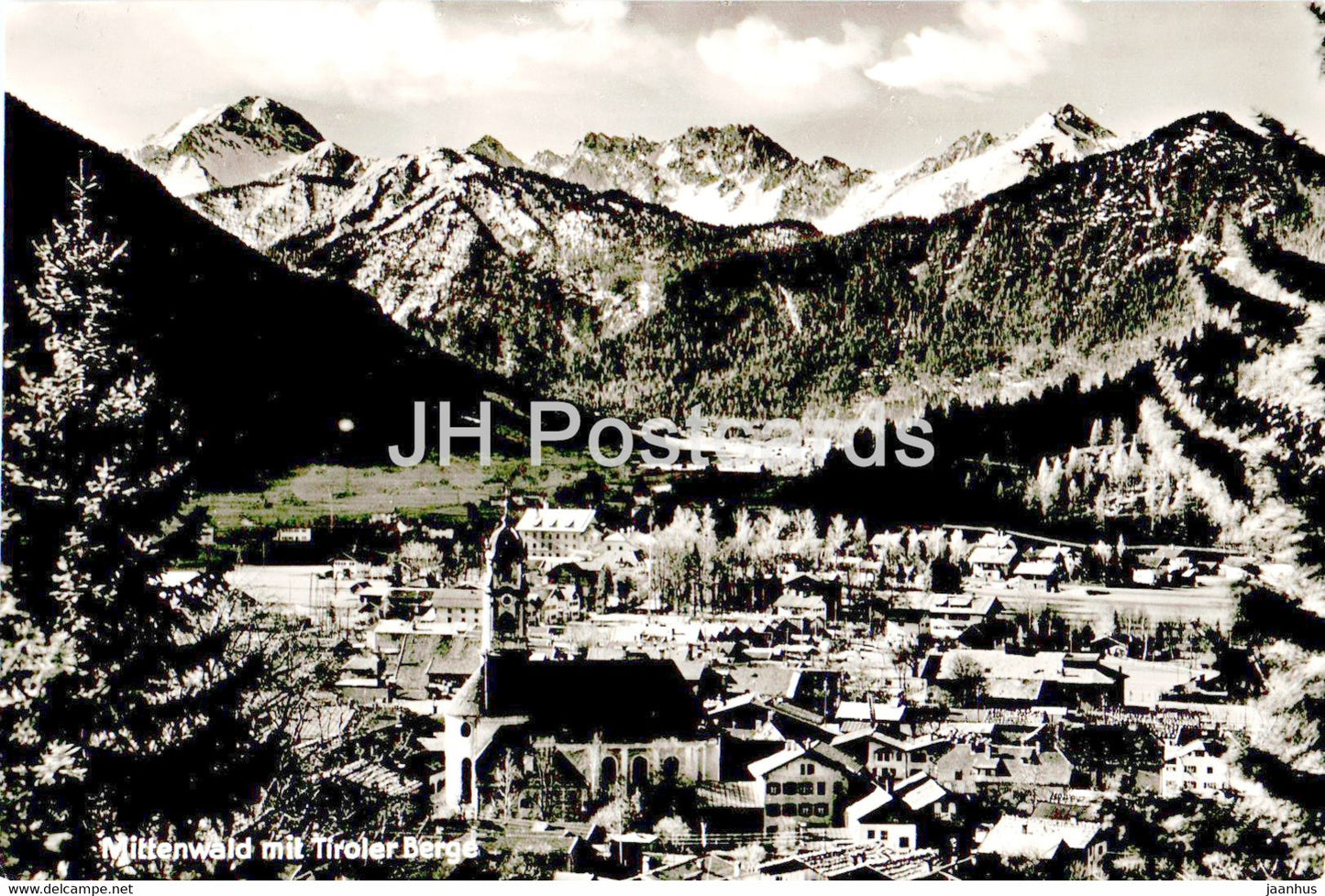 Mittenwald mit Tiroler Berge - 1963 - Germany - used - JH Postcards
