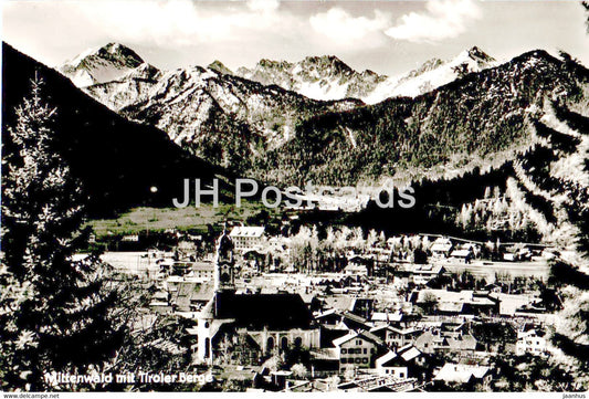 Mittenwald mit Tiroler Berge - 1963 - Germany - used - JH Postcards