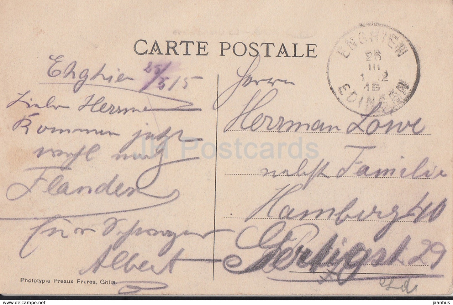 Mons - La Grand Place - old postcard - 1915 - Belgium - used