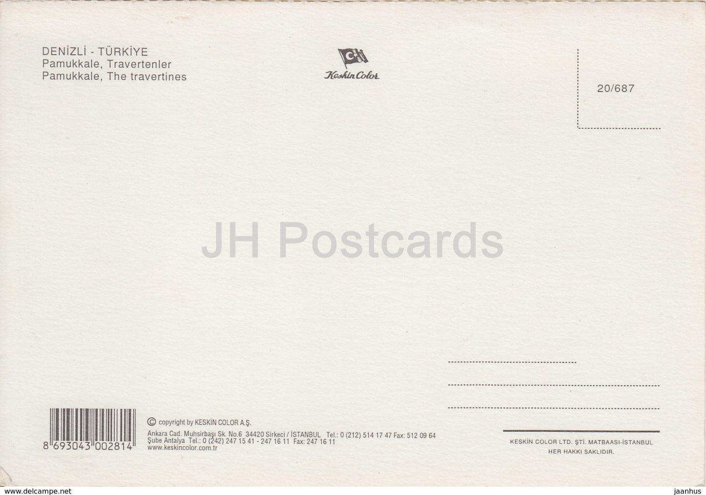 Pamukkale - 6 - Les Travertins - Turquie - inutilisé