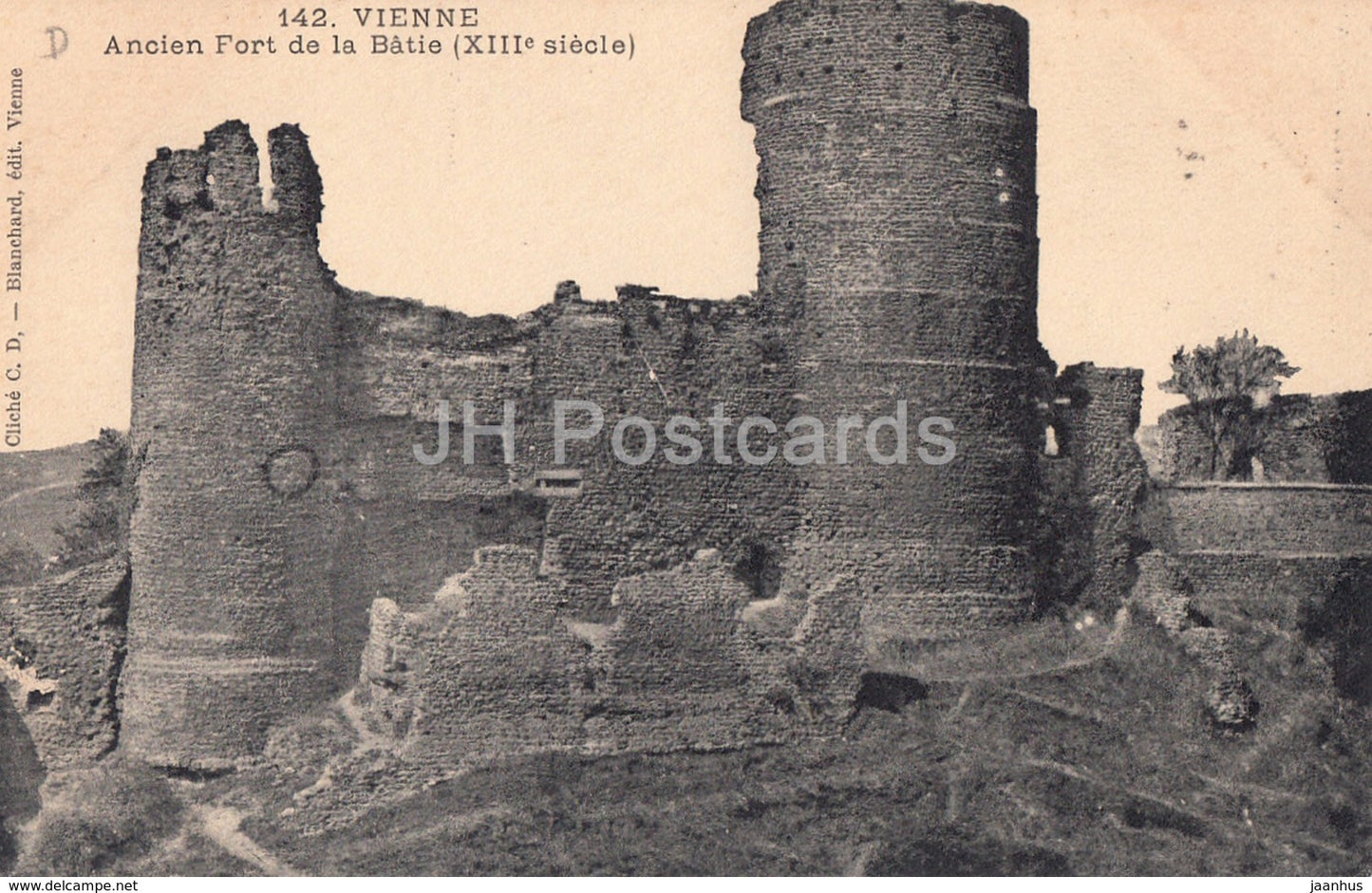 Vienne - Ancien Fort de la Batie - 142 - old postcard - France - unused