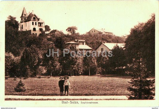Bad Sulza - Sophienstrasse - old postcard - 1912 - Germany - used - JH Postcards