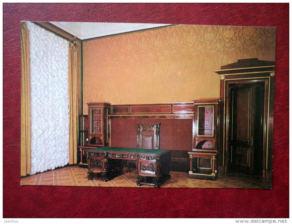 Grand Livadia Palace - interior of Front Office - Livadiya - Crimea - 1976 - Ukraine USSR - unused - JH Postcards