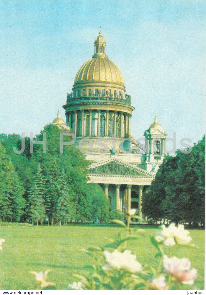 Leningrad - St Petersburg - St Isaac's Cathedral - postal stationery - 1990 - Russia USSR - unused - JH Postcards