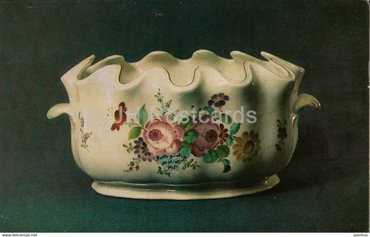 Wineglass Bowl - porcelain - Vinogradov Porcelains - 1974 - Russia USSR - unused - JH Postcards