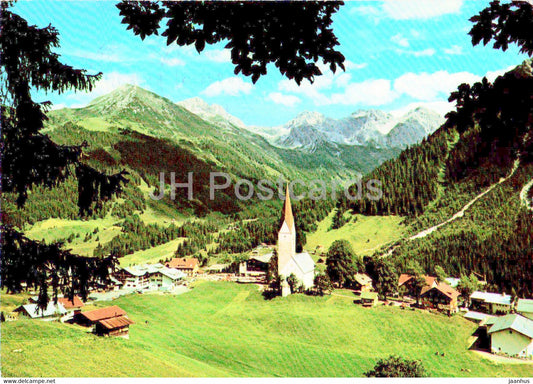 Kleinwalsertal - Mittelberg 1218 m - Schafalpkopfen - Hammerspitze - 1976 - Austria - used - JH Postcards