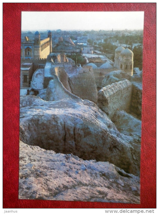 Remnants of the Walls in Ichan-Kala - Khiva - 1982 - Uzbekistan USSR - unused - JH Postcards