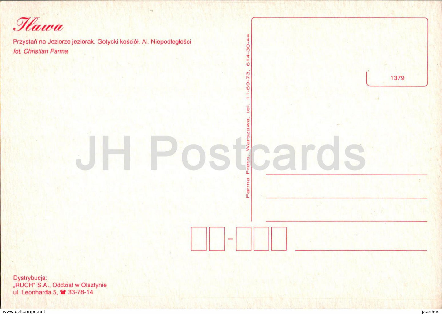 Ilawa - Przystan na Jeziorze jeziorak - Gotycki kosciol Al Niepodleglosci - harbor - boat - multiview - Poland - unused