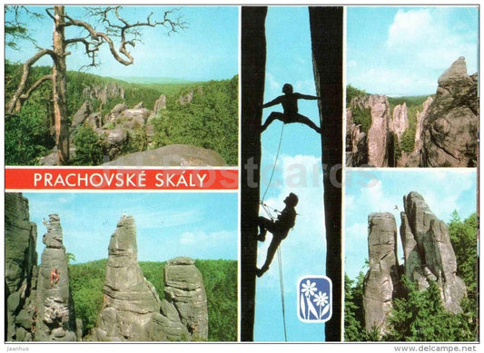 Prachovske Skaly - rock formations - Czechoslovakia - Czech - unused - JH Postcards