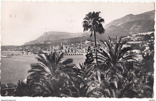 Menton - Vue Generale - old postcard - 1957 - France - used - JH Postcards