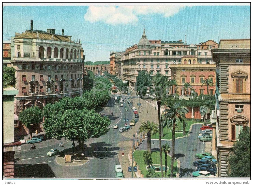 Via Vittorio Veneto - street - Roma - Rome - 346 - Italia - Italy - used - JH Postcards