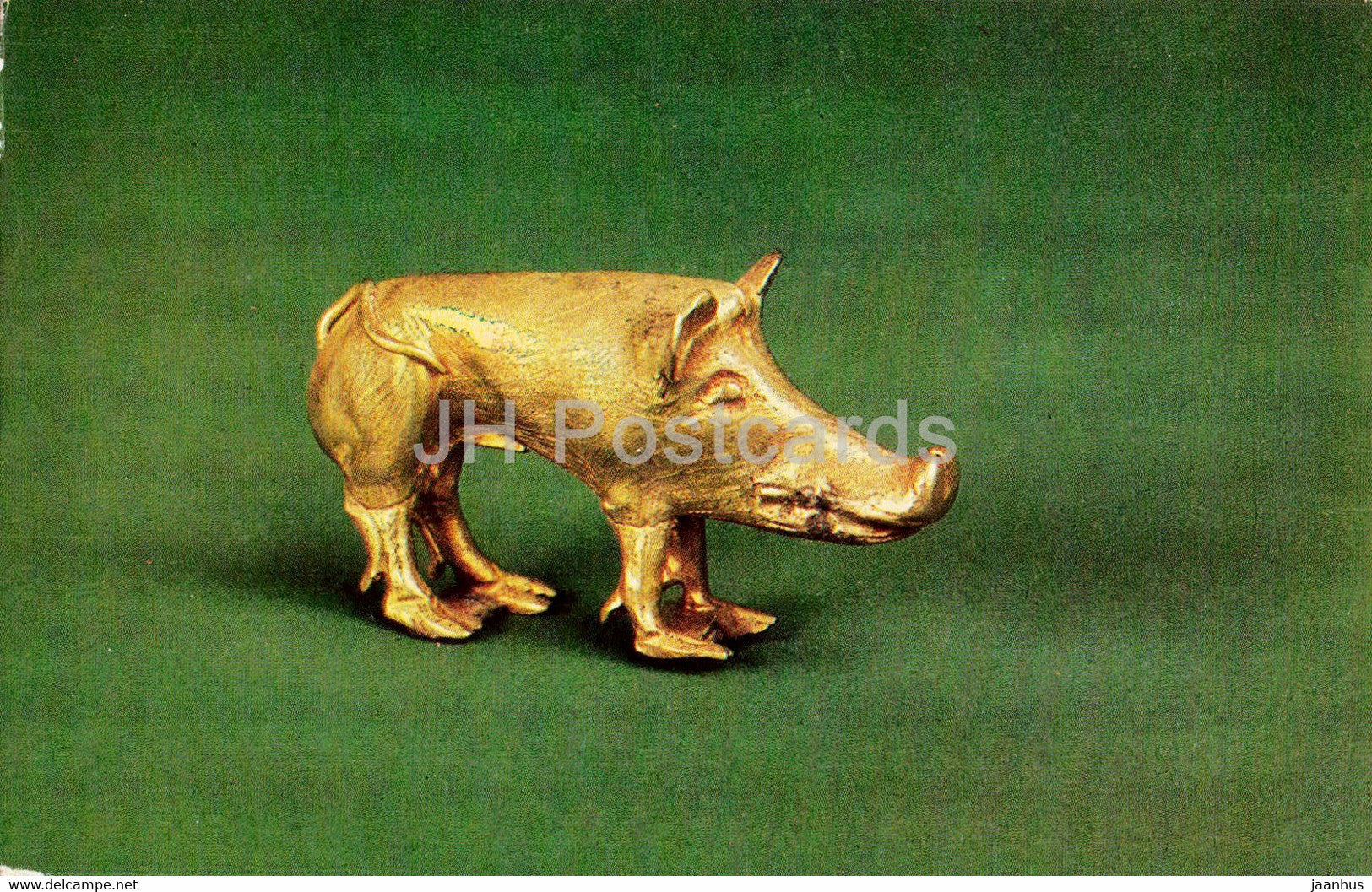 Wild Boar - Khomina Mogila - Goldwork of 6th-2nd centuries BC - Ancient Art - 1979 - Russia USSR - unused - JH Postcards