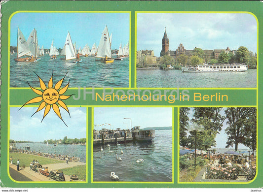 Berlin - Naherholung in Berlin - Segelregatta auf dem Muggelsee - Berlin Kopenick - Germany DDR - used - JH Postcards