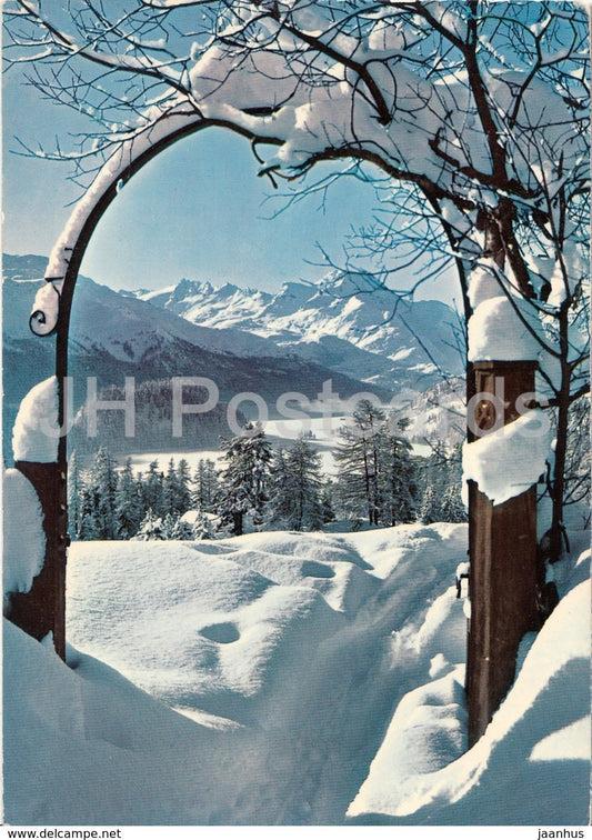 Bei St Moritz Suvretta - 1976 - Switzerland - used - JH Postcards