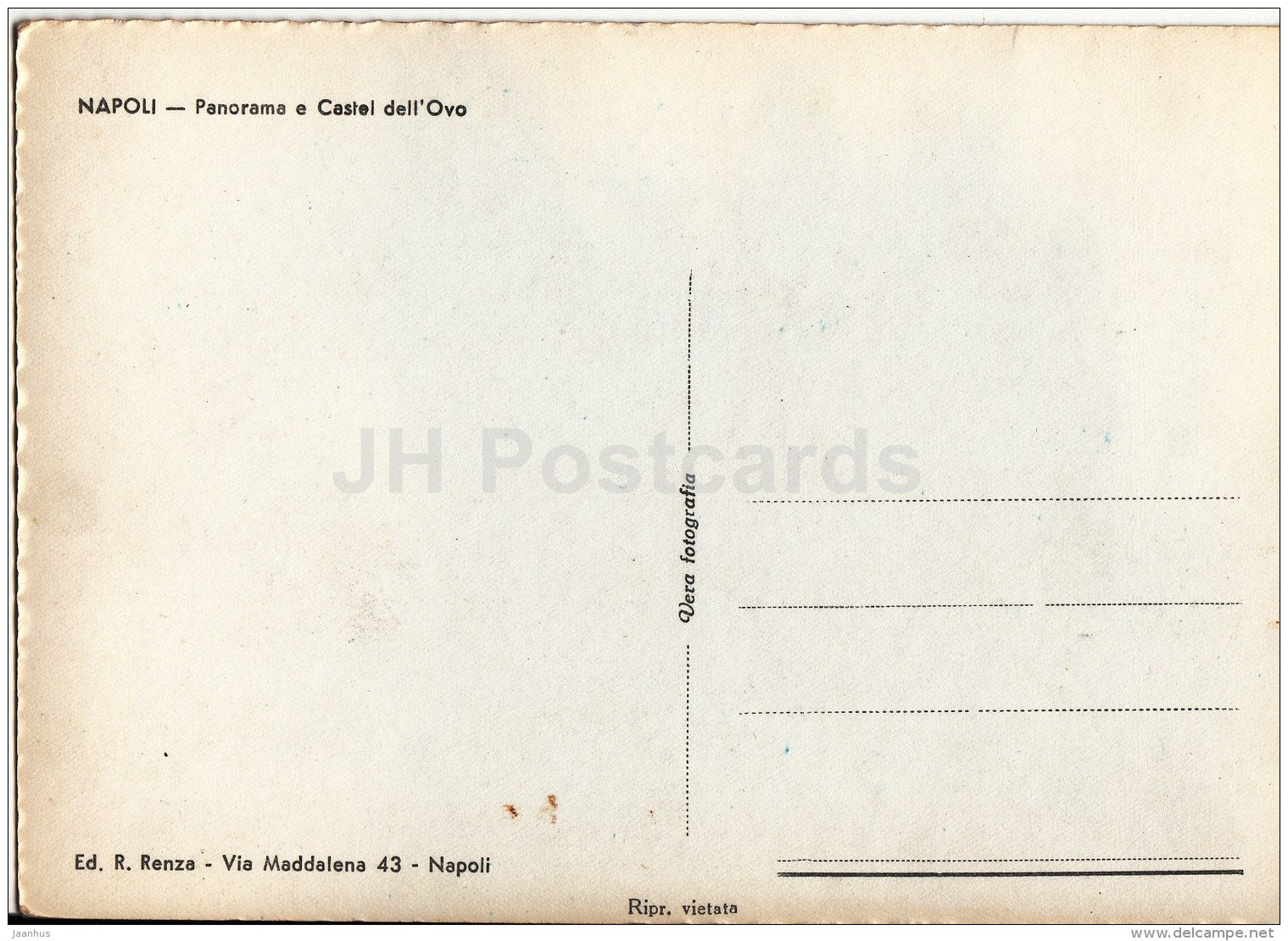 Panorama e Castel dell´Ovo - Napoli - Naples - Italy - Italia - unused - JH Postcards