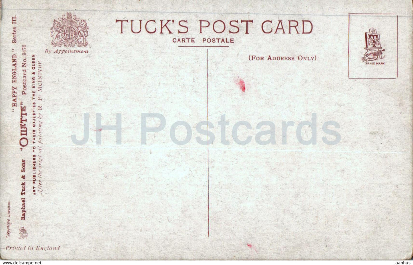 The Path Through The Forest - moutons - animaux - Oilette - 9470 - carte postale ancienne - Royaume-Uni - inutilisé 