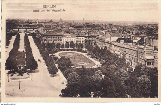 Berlin - Blick von der Siegessaule - old postcard - 360 - Germany - unused - JH Postcards