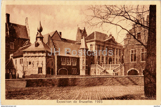 Bruxelles - Brussels - Exposition 1935 - Un joli coin du Vieux Bruxelles - old postcard - Belgium - unused - JH Postcards