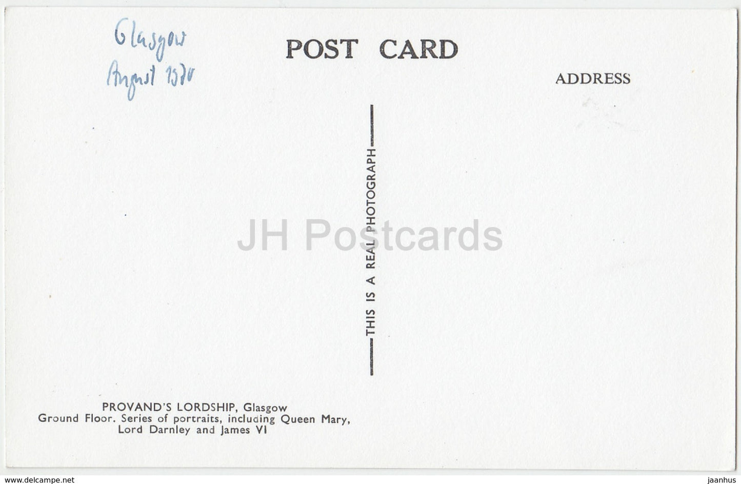 Glasgow - Provand' s Lordship - Rez-de-chaussée - portraits - 1970 - Royaume-Uni - Ecosse - utilisé