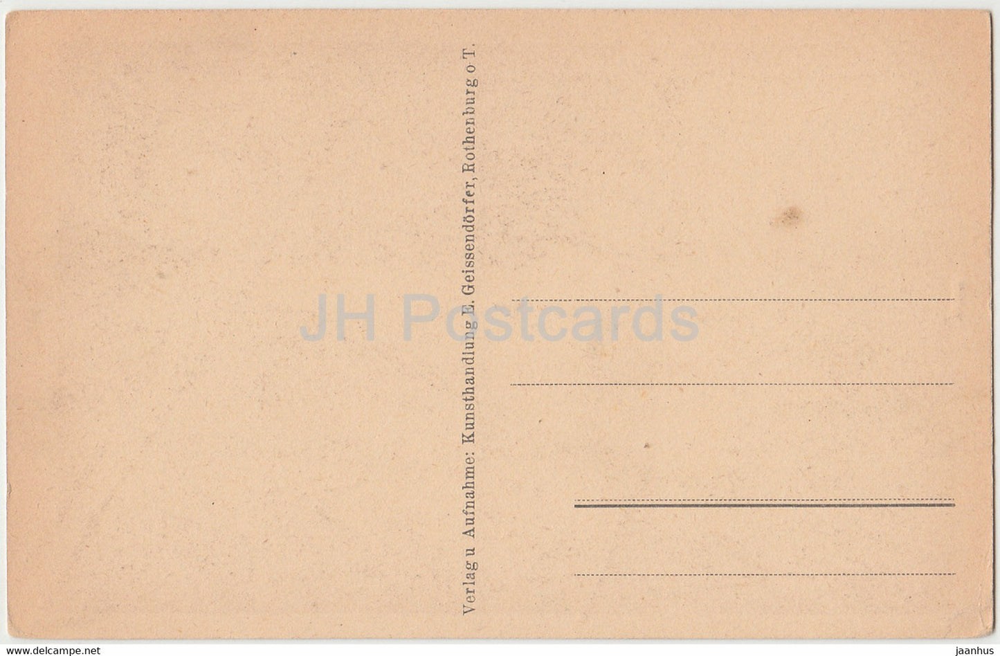 Rothenburg od Tauber - Topplerschlösschen - alte Postkarte - Deutschland - unbenutzt