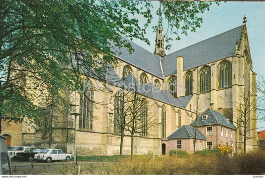 Alkmaar - Grote of St Laurenskerk - church - cars - Netherlands - unused - JH Postcards