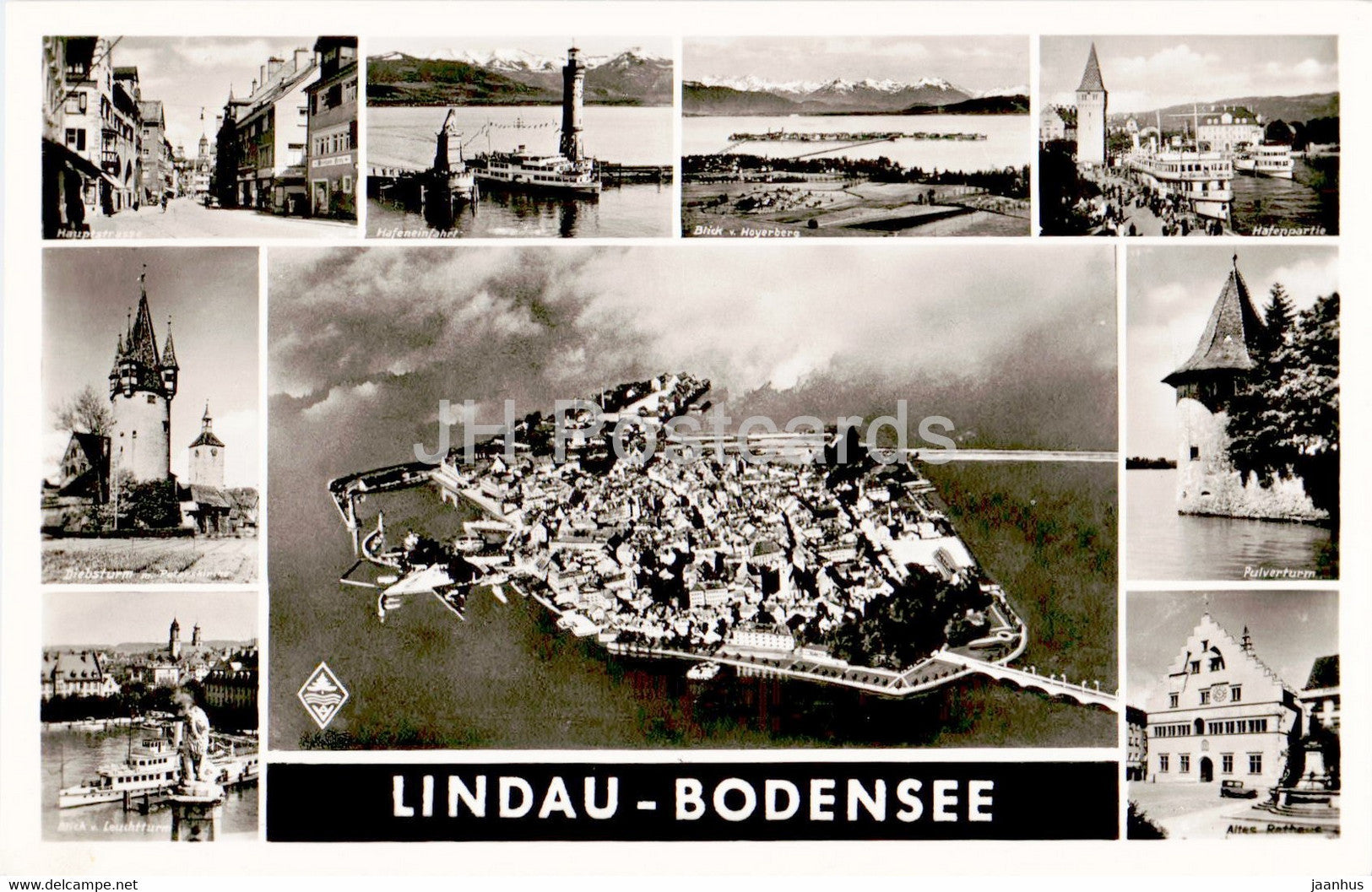Lindau - Bodensee - old postcard - 1953 - Germany - used - JH Postcards
